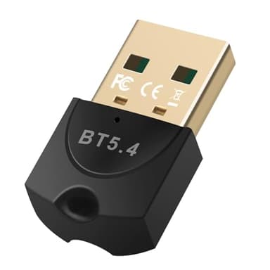 Adattatore Bluetooth 5.4, USB Bluetooth Dongle per PC, chiavetta Bluetooth per mouse, tastiera, cuffie, cellulare, tablet, controller, supporta Windows 11/10/8.1/7