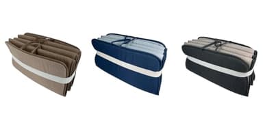 Tata Home Materassino Prendisole Pieghevole Cuscino Imbottito per Sdraio Lettino Spiaggia Trasportabile Salvaspazio Misura Maxi 52x200 cm Blu Avio