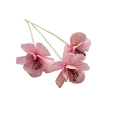 Set di bastoncini in rattan con fiori artificiali senza fuoco, diffusore a bastoncino, oli essenziali, aromi, ornamenti fai da te, decorazione per la casa, stile 6
