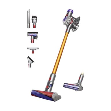 Dyson V8 Absolute Aspirapolvere Senza Filo, 115 AW, fino a 40 min di autonomia, Spazzola Motorbar anti-groviglio, rimuove peli di animali, Spazzola Fluffy, aspirapolvere portatile e per pavimenti