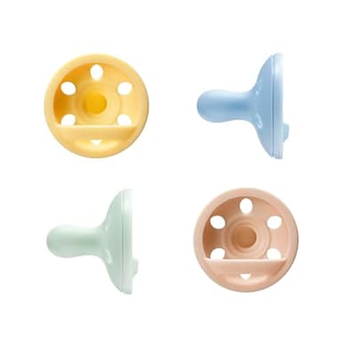 Tommee Tippee Ciuccio Simile al Seno, 0-6 Mesi, Confezione da 4, Succhietto Ortodontico, Leggero, Design Monoblocco in Silicone, Tettarella Simmetrica