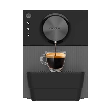 Cecotec Macchina da Caffè Superautomatica Compatta Cremmaet Cube. 1350W, Sistema Pressatura 10g, Pre-Infusione, 19 Bar, Sistema Thermoblock, 5 Livelli Macinatura, Pannello Controllo Tattile