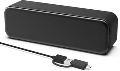 YsyYey Altoparlante PC, altoparlante USB per computer monitor, soundbar con audio stereo HD e bassi amplificati, altoparlante portatile plug and play per desktop, laptop e Mac