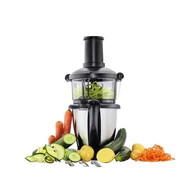 Wundermix – WunderZoodler® • Accessorio Spiralizzatore per WunderSlicer • Compatibile con Bimby TM5 & TM6 e Monsieur Cuisine MC Trend & MC Connect • Zoodles Maker Elettrico