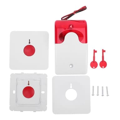 Toddmomy Pulsante di Chiamata di Emergenza per Bagno Campanello di Allarme da Parete Dispositivo Sos per Anziani e Disabili Connessione Immediata Allarme Medico Resistente all Umidità