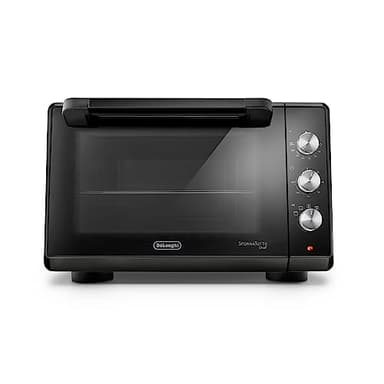 De'Longhi Sfornatutto Chef EO34302 Forno Elettrico Ventilato con 4 Modalità di Cottura, Porta Doppio Vetro, Temperatura 80-230°C, Timer 120', Include Teglia e Griglia, Capacità 34L, 2000W, Nero