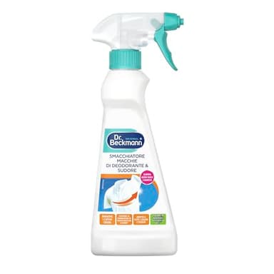 Dr. Beckmann Smacchiatore Macchie di Deodorante e Sudore | Lo smacchiatore specifico per eliminare macchie di deodorante e sudore | 250 ml