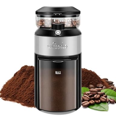 Macina Caffè a Mola Wancle con 28 Impostazioni, Macinatura Precisa per una Capacità di 2-12 Tazze, Facile da Pulire, Design Compatto e Salvaspazio