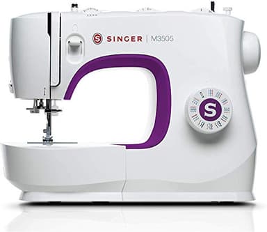 Singer M3505 Macchina da Cucire Professionale, Cucitrice Automatica, 34 Funzioni di Cucitura, Cucito Creativo, Cuce tutti i Tessuti, Elettrica, Portatile, da Casa, Cuciture Facile per Principianti