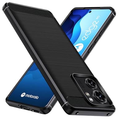 iVoler Cover per Motorola Moto Edge 40 5G, [Protezione Antiurto di Grado Militare] Custodia Sottile Morbida in Silicone TPU Anti-Impronte Anti-Graffio Protettiva Case, Nero