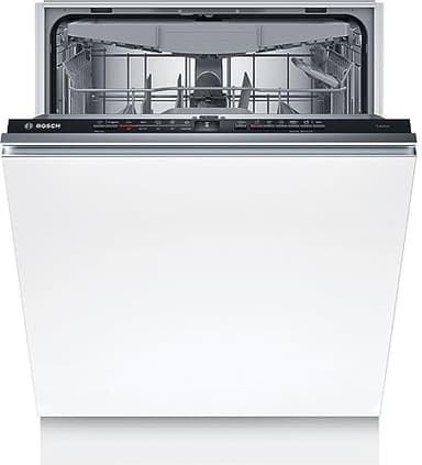 Bosch SMV2HVX02E Serie 2, Lavastoviglie Smart da incasso a scomparsa totale, Cestelli personalizzabili, Terzo cestello posate, Indicatore di funzionamento a pavimento, Motore EcoSilence Drive, 60 cm.