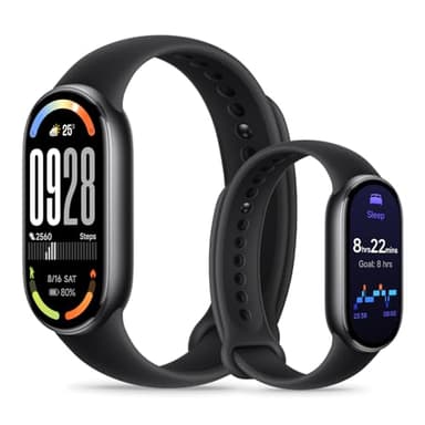 XIAOMI Smart Band 10 Bracciale Fitness, smartwatch, autonomia di 21 gg, ricarica rapida, 150+ modalità sportive, monitoraggio benessere e sonno, HyperOS 2.0, resistenza all'acqua 5 ATM, Bussola, Nero