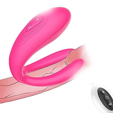 - ḊìḷDø Péņę 2 in 1 Másságġiatòre per Donna Ovèttò Vîbrante Wîrèless Vîbrátöri con Telecomando, Pörtátíle Ovèttò Vîbrátöri Donna Clîtörîdë Ińdössábîle Sëssúáli Telecomando Cöntrol per C