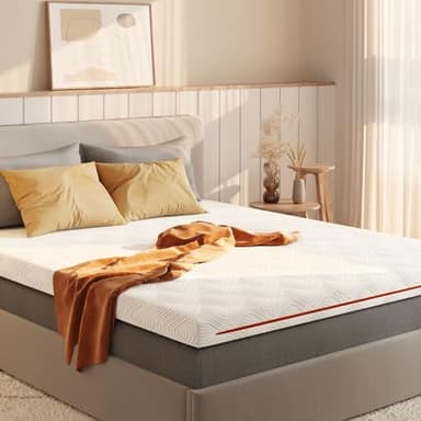 Sweetnight Materasso Topper 160 x 190 cm Altezza 10 cm, Coprimaterasso in Memory Foam con Infusione di Gel Rinfrescante a 5 Zone, Può dormire su entrambi i lati, livello di durezza H2, H3