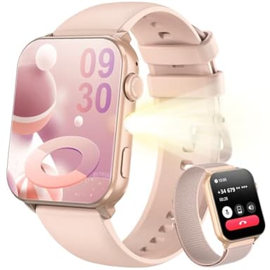 Blackview Smartwatch Uomo Donna, Effettua e Rispondi alle Chiamate,1,91'' Orologio Intelligente 100+ Modalità Sportive/Sonno/Cardiofrequenzimetro/SpO2/ Torcia per Android IOS