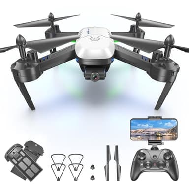 Wipkviey T6 Drone con Telecamera 1080P HD-Drone Professionale per Bambini e Principianti, WiFi Video Diretta FPV Droni con 2 Batterie, Giocattolo Regali per Ragazze e Ragazzi