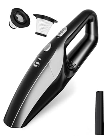 SERVOMASTER Aspirapolvere Auto, Aspirapolvere Portatile Ricaricabile, Aspirabriciole Senza Fili Potente con HEPA, Mini Aspirapolvere per Uomo e Donna, per Auto, Casa, Peli di Animali Domestici