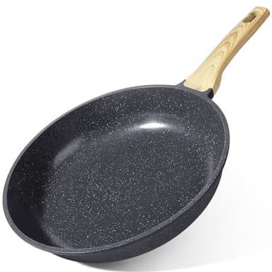 GiPP Padella Antiaderente in Ceramica – Padella Sana e Atossica, Compatibile con Induzione, Senza PFAS e PFOA, Lavabile in Lavastoviglie(Grigio,24CM)