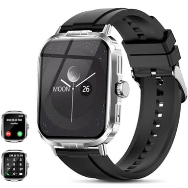 LAOYABB Smartwatch Uomo Donna, 2.01" Intelligente Orologio con Contapassi/Cardiofrequenzimetro/Sonno, Sportivo Fitness Tracker con Effettua o Risposta Chiamate, IP68 Smart Watch per Android iOS