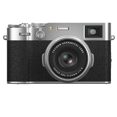Fujifilm X100VI Fotocamera Digitale Compatta 40Mp, Sensore X-Trans CMOS 5 HR, IBIS, Obbiettivo 23mmf2, Filmati 6.2K 30P, Mirino Ibrido, Schermo LCD 3" Touch Orientabile, Argento