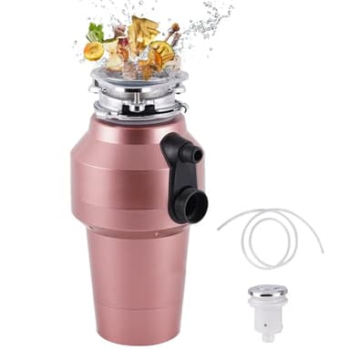 BAOSHISHAN Frantoio per rifiuti del lavello della cucina Dispositivo di smaltimento dei rifiuti da Cucina con interruttore dell'aria, 1200 ml, tritatutto per cucina 560 W