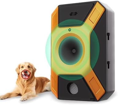 WUGEIN Ultrasuoni Antiabbaio,Ultrasuoni per Cani,Antiabbaio Anti Abbaio Cani Dispositivo, Automatico Anti-Abbaio per Cani con 3 modalità da Interno