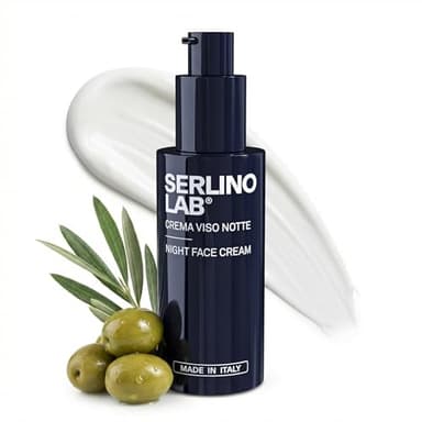 SERLINOLAB Crema Viso, idratante con Retinolo, Acido Ialuronico, Effetto Rinfrescante, Riduce Rughe e Macchie, Rende la Pelle Elastica e Luminosa