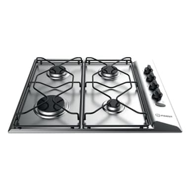 Indesit PAA 642 IX/I Piano cottura a gas, 4 fuochi, Acciaio inossidabile