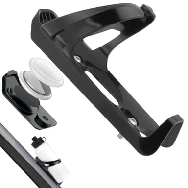 AOOSA Portaborraccia per Bicicletta AirTag con Scomparto Nascosto, Supporto Bici per AirTag Apple, Localizzatore GPS Antifurto, Impermeabile Portaborraccia Universale per mountain bike e bici strada