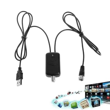 SHANGYU Amplificatore per antenna TV, amplificatore digitale HDTV per interni, amplificatore di segnale per antenna TV digitale da interni, a basso rumore/cancella l'amplificatore pixelato
