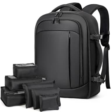 Lekespring Zaino Ryanair 40x20x25 - Zaino da Viaggio Aereo Bagaglio a Mano per Donne e Uomini, Bagaglio a Mano 40x20x25 Ryanair, Borsa Cabina con 6 Sacchetti Organizzatori per Scuola D'affari Casual