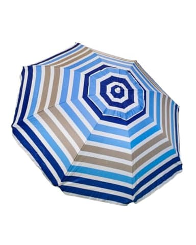 SUN & SURF Ombrellone da spiaggia Premium con ventilazione 220 cm Asta inclinabile Punta TWISTER e guarnizione a doppia sicurezza UPF 50+ UV
