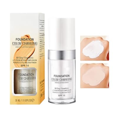 Fondotinta Coprente Professionale Liquido per Pelli Mature - Leggero, Idratante con SPF 15 - Adatto per Tonalità Pelle, 30ml