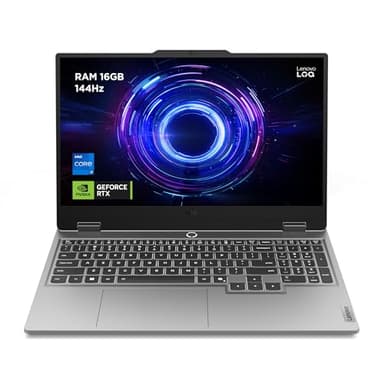 Lenovo LOQ Notebook Gaming 15.6" FHD (1920x1080) 144Hz, Intel Core i7-13650HX, RAM 16GB, 1TB SSD, NVIDIA GeForce RTX 4060 8GB GDDR6, Windows 11, Tastiera Retroilluminata - Luna Grey