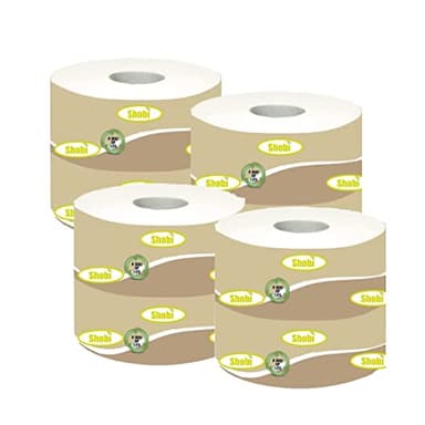SHOBI Carta Igienica Fascettata 2 Veli perfetta per Hotel, Ristorante, B&B, Casa (96 Rotoli)