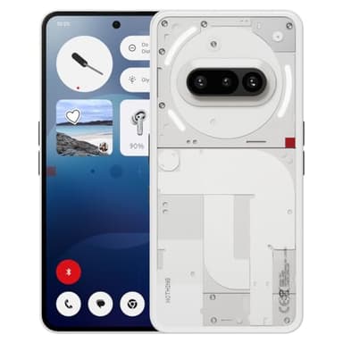 Nothing Phone (3a) 256 GB - smartphone con fotocamera anteriora da 32 MP, Ultra zoom 30x, ricarica rapida a 50W e 6.77" Display AMOLED flessibile FHD+ - Bianco