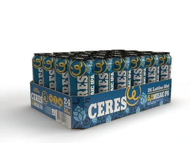 Ceres Mosaic Ipa - 24 Lattine da 50 cl, Birra Indian Pale Ale, Gradazione Alcolica 5,2°C, Gusto Intenso ed Armonioso, Piacevolmente Amara