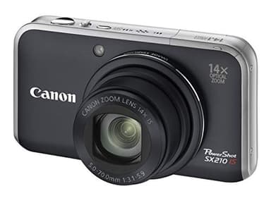 Canon Powershot SX210 IS Fotocamera Digitale, 14.1 Megapixel, Nero