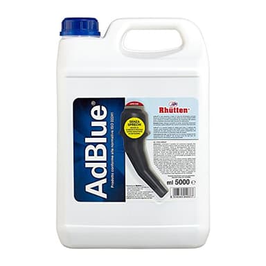 Rhütten, AdBlue Motori Diesel, Basf, Additivo di Sintesi, Urea Purissima, ISO 22241, preserva SCR, Blocca Impurità Catalizzatore, Motori Euro 6, Tappo Versatore, 5L