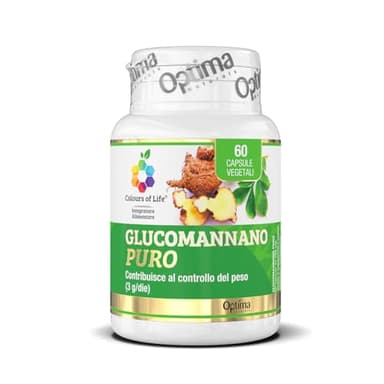 Glucomannano PURO - Senza Glutine e Vegano, 60 capsule