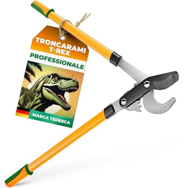 GRÜNTEK Cesoie Troncarami Potatura Professionale T-Rex 78 cm. Forbici da Giardinaggio a ghiera moltiplicatore di forza.