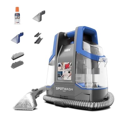 Vax SpotWash Duo smacchiatore per tappeti e tessuti con accessorio per animali domestici e strumenti per uso quotidiano. Lavapavimenti per pavimenti, divani, auto, scale. Pulitore domestico portatile