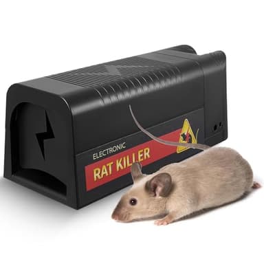 MINENICE Trappole per topi da interno per la casa, trappola elettrica riutilizzabile per ratti con design anti-fuga migliorato, uccide istantaneamente i roditori con una potente tensione