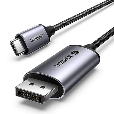 UGREEN Cavo USB C a DisplayPort 1.4 8K 60Hz 30Hz 4K 240Hz 144Hz HDR VRR Thunderbolt 4 3 DP1.4 Compatibile con iPhone 17 Pro Max Air Mac mini M4/M4 Pro MacBook M4 Pro Max iPad Pro Air Galaxy S24(2M)