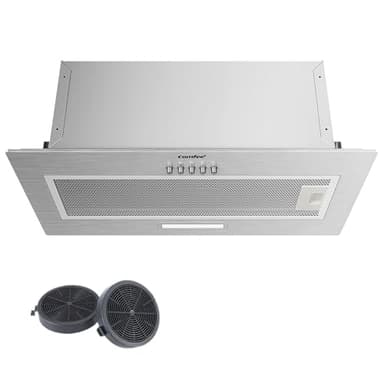 COMFEE' Cappa Aspirante 52 cm BIHT17SS-52 Cappa A LED Sottopensile Aspiratore A Parete Cappa Aspirazione Superiore 520 mm - Argento