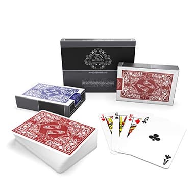 Bullets Playing Cards, Carte da Gioco in plastica, Carte da Poker o Burraco, Scala 40, Dimensioni del Bridge, Indice Standard