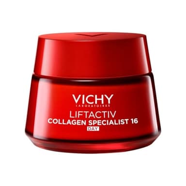 Vichy Liftactiv Collagen Specialist 16, Crema Viso Giorno Anti-età, Adatta al Trattamento di Rughe Profonde e Linee Sottili, Levigante, Con Peptidi Pro-Collagene e Vitamina Cg, 50 ml