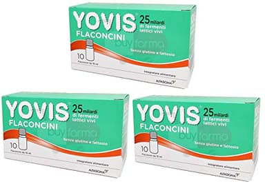 BUYFARMA PROMO PACK - 3X Yovis Fermenti Lattici da 25 Miliardi - 30 Flaconcini da 10ml + OMAGGIO A SORPRESA