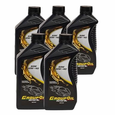 GROUPOIL Lubrificanti SAE 10W-40 ACEA A3/B4 5x1L- Olio motore semi-sintetico multifunzionale a base di oli di alta qualita e selezionati additivi