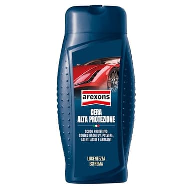 AREXONS Cera Auto Alta Protezione, Scudo Protettivo Contro Raggi UV, Polvere, Agenti Acidi e Abrasivi, per una Lucentezza Estrema, 500ml